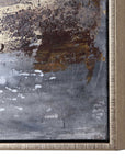 Dawn To Dusk - Hand Painted Art - Blue