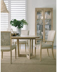Surfrider - Carved Back Arm Chair Set of 2 - Beige / Light Brown
