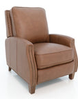 Melrose - Push Thru The Arm Recliner - Saddle