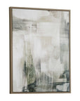 Subliminal Drift - Framed Modern Art - Black / Brown / Gray / Green / White