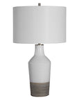 Dakota - Crackle Table Lamp - White