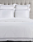 Border Embroidery - King Duvet Cover Set Set of 3 - Gray