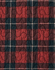 Woodland Plaid - King Reversible Quilt Set Set of 3 - Red / Navy