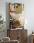Palace Walls - Framed Abstract Art - Black / Blue / Brown / Green / Orange / Pink / Purple / White / Yellow