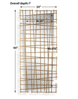 Golden Intersection - Mirrored Wall Decor - Brass