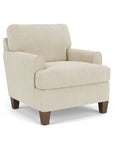 Moxy - Fabric Chair, T-Shaped Seat Cushion, Rounded Mailbox Arms