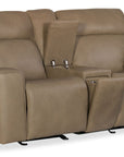 MS - Riverton Power Gliding Console Loveseat With Power Headrest And Lumbar