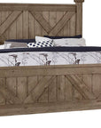 Cool Rustic X Bed with X Footboard