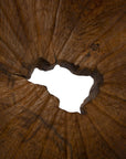 All Teak Bowl - Dark Brown