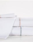 Laurel Sheet - Twin 350TC Laurel Embroidered Border Sheet Set Set of 3 - Blush