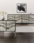 Melange - Rockee 2-Door Chest - Black