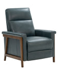 Lewiston B - Push Thru The Arm Recliner - Bluegray