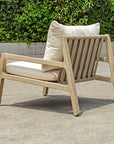 Strapped - Outdoor Lounge Chair - Light Brown / Light Gray
