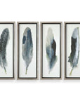 Feathered Beauty - Prints (Set of 4) - Silver