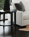 Whitfield - Round End Table - Black