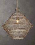 Sigh - Woven Brass 1 Light Pendant - Brass