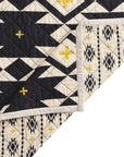 High Desert - King Reversible Quilt Set Set of 3 - Black
