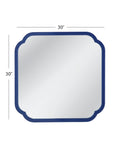Daphne - Square Wall Mirror - Blue