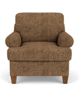 Moxy - Fabric Arm Chair, T-Shaped Seat Cushion, Curved Sock Arms