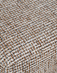 Kelce - Woven Checkered Ottoman - Brown