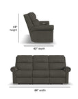 Bernard - Power Reclining Sofa With Console, Power Headrest, & Lumbar