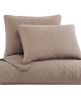 Cotton Comfort - King Quilt Set Set of 3 - Mocha