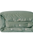 Arlington - Queen Velvet Duvet Cover - Green