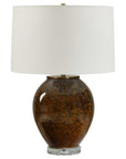 Rye - Glazed Table Lamp - Brown