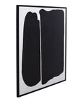 Framed Canvas Parallel Forms - Black