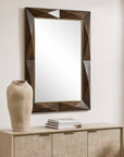Diamond In The Rough - Wood Mirror - Gold / Woodtone