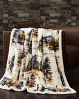 Campfire - Acadia Campfire Sherpa Throw 6 Per Carton - Copper