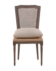Morton - Dining Side Chair - Dark Brown / Beige