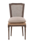 Morton - Dining Side Chair - Dark Brown / Beige