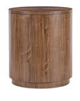 Eleana - Round Nightstand - Medium Wood