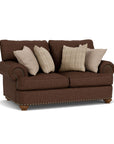 Patterson - Fabric Loveseat, Nailhead Trim