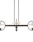 Kyoto - 4 Light Linear LED Chandelier - Black