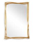 Curved Branches - Mirror - Gold
