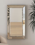 Beaded - Wall Mirror 48" - Silver