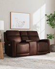 Alister - Power Gliding Loveseat With Console, Power Headrests & Lumbar