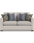 Milo - Fabric Loveseat With Nailhead Trim