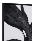 Shadows Fall Framed Canvas - Black / White