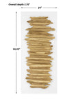 Lev - Metal Wall Decor - White & Gold