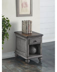 Plymouth - Chairside Table - Gray