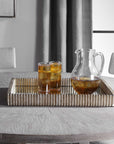 Talmage - Mirrored Tray - Silver