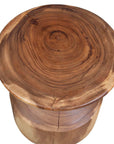 Lynx - Hourglass Accent Table - Dark Brown