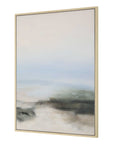 Crossing Paths - Coastal Landscape Painting - Black / Blue / Gray / White