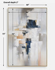 Waterfront - Geometric Abstract Art - Gray