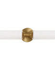Wellsville - 2 Light Brass Sconce - White / Gold