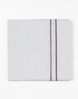 Stripe Sheet - King 350TC Embroidered Stripe Sheet Set Set of 4 - White / Gray