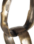 Loopform - Ring Sculpture - Black / Brass